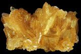 Orange Selenite Crystal Cluster (Fluorescent) - Peru #102173-2